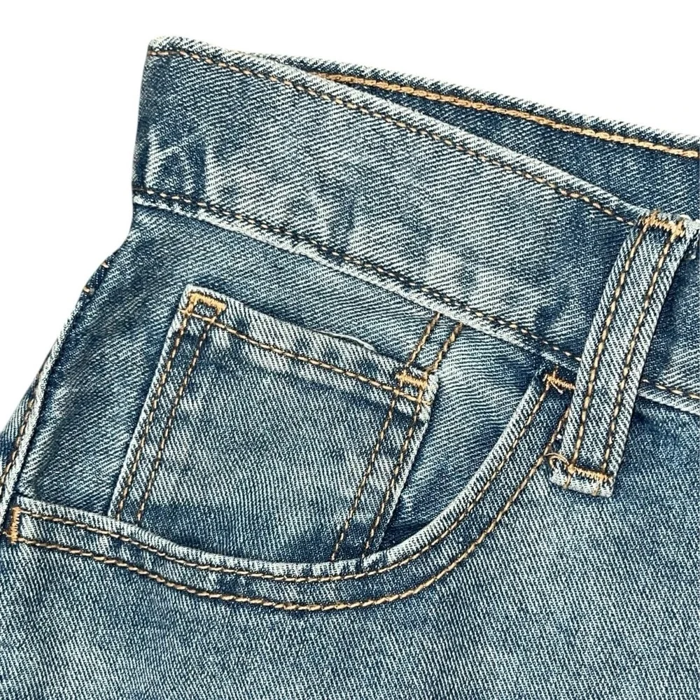 Old Navy Girls Jeans 14 Slouchy Straight High Rise Light Wash Adjustable Waist